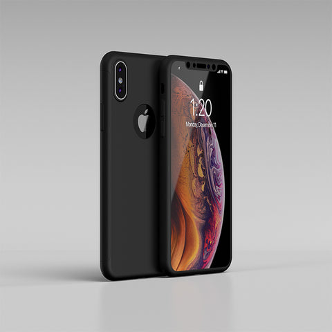 Apple iPhone XS Max 360 schwarze Hülle