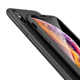 Apple iPhone XS Max 360 schwarze Hülle