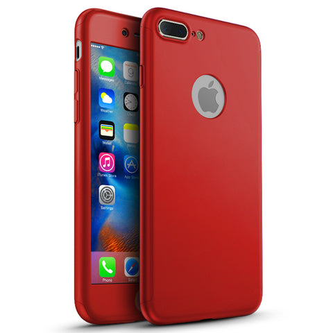 360 Apple iPhone 8 Plus 360 rote Hülle