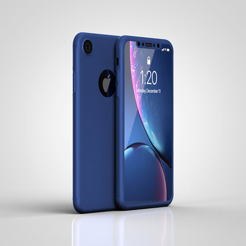 Apple iPhone XR 360 blaue Hülle