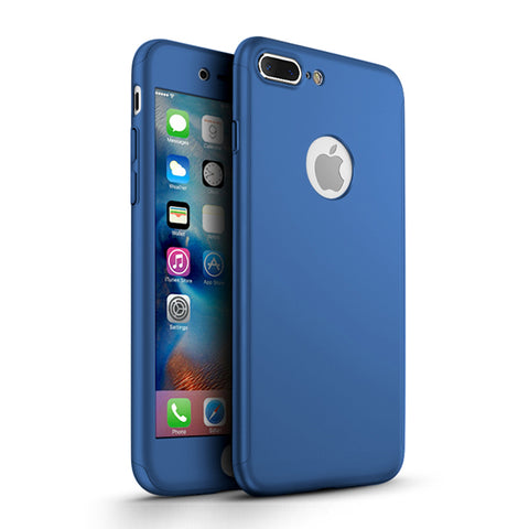 Apple iPhone 8 Plus 360 blaue Hülle