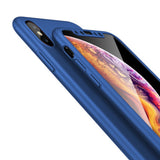 Apple iPhone XS Max 360 Blaue Hülle