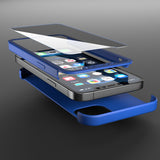 Apple iPhone 12 360 Blaue Hülle