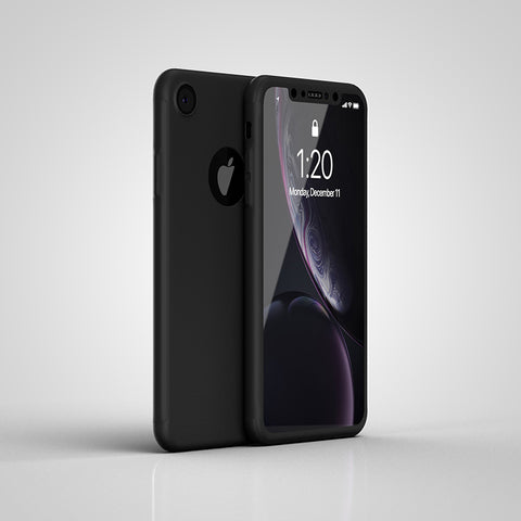Apple iPhone XR 360 schwarze Hülle